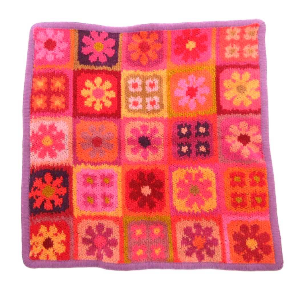 【中古】ラブラリーバイフェイラー LOVERARY BY FEILER ラブラリーフラワーパッチ タオルハンカチ ハンドタオル 紫 パープル 赤 レッド /GV レディース 【ベクトル 古着】 251108