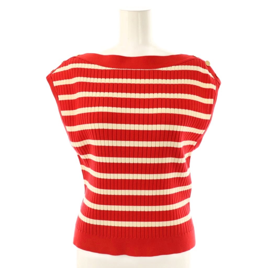 【中古】ルルウィルビー Loulou Willoughby 25SS プレーティングリブプルオーバー ニット カットソー ..