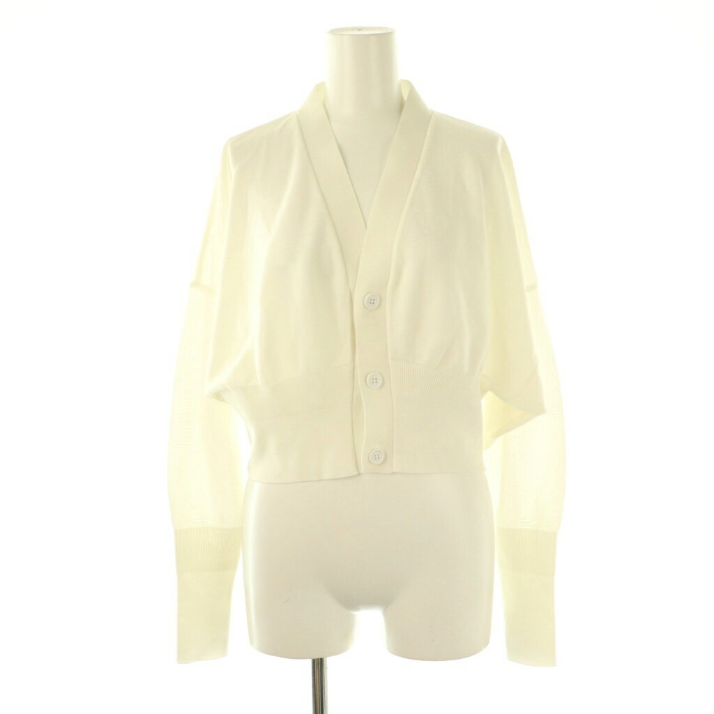 【中古】シーエフシーエル CFCL 25SS GARTER CROPPED CARDIGAN カーディガン Vネック クロップド F ホ..