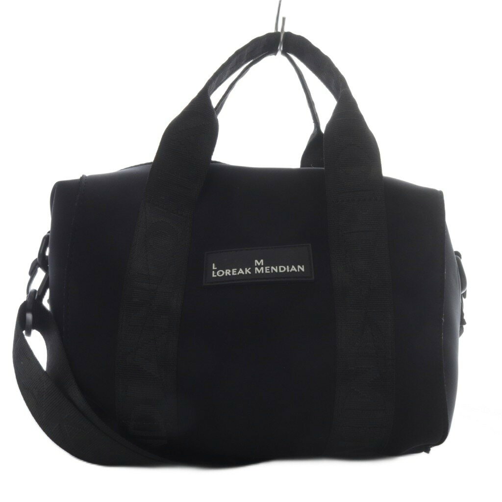 【中古】エーピーストゥディオ AP STUDIO ロレアックメンディアン 24AW ボストンバッグ ハンドバッグ ショルダーバッグ 2way 斜め掛け ブラック /YO29 レディース 【ベクトル 古着】 251029