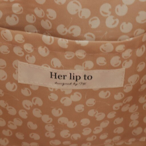 【中古】未使用品 Her lip to ハーリップトゥ Vegan Leather-Trimmed Mini Tote バッグ かごバッグ ハンドバッグ ワンハンドル グレー /YO16 レディース 【ベクトル 古着】 251025 3