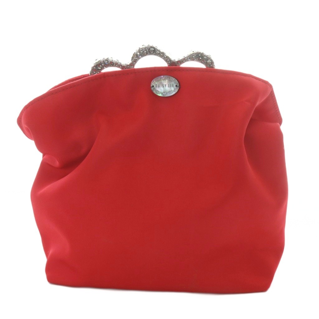 【中古】デイジーリンフォクシー DAISY LIN For FOXEY ナックルハンドル パーティバッグ レッド /YO24 レディース 【ベクトル 古着】 251028