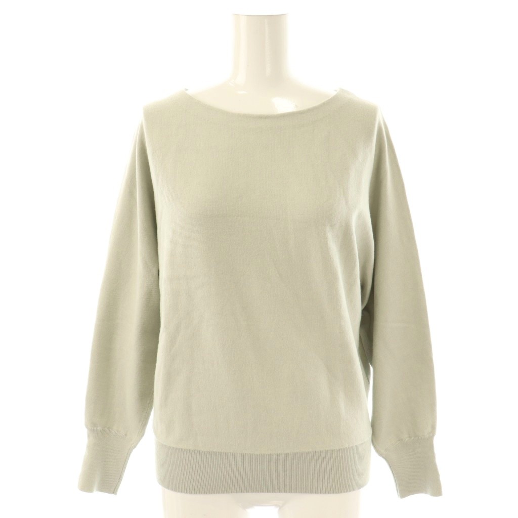 【中古】ジャスグリッティー JUSGLITTY プルオーバーニット カットソー 長袖 2 ミントグリーン /AT ■OS..