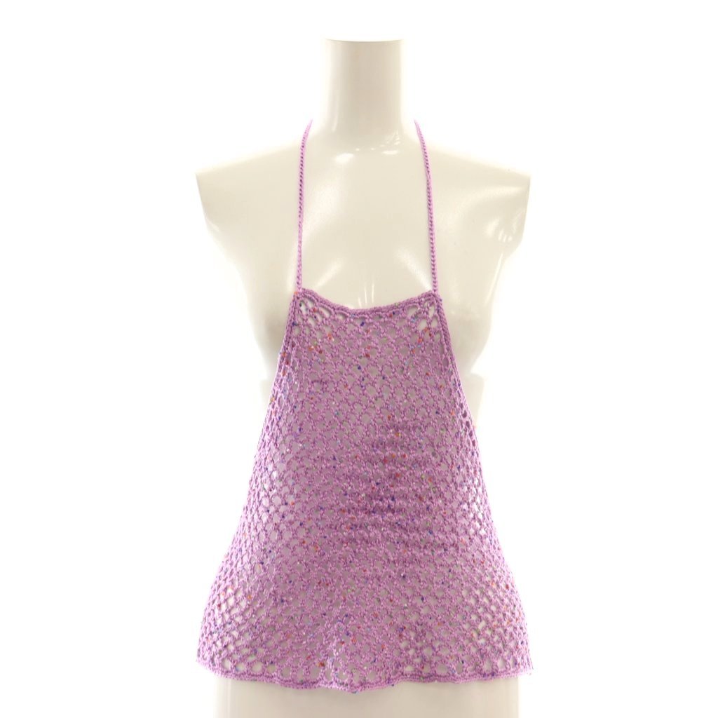 【中古】未使用品 アメリヴィンテージ Ameri VINTAGE 25SS MEDI HALTER NECK KNIT ACCESSORY ニットビ..