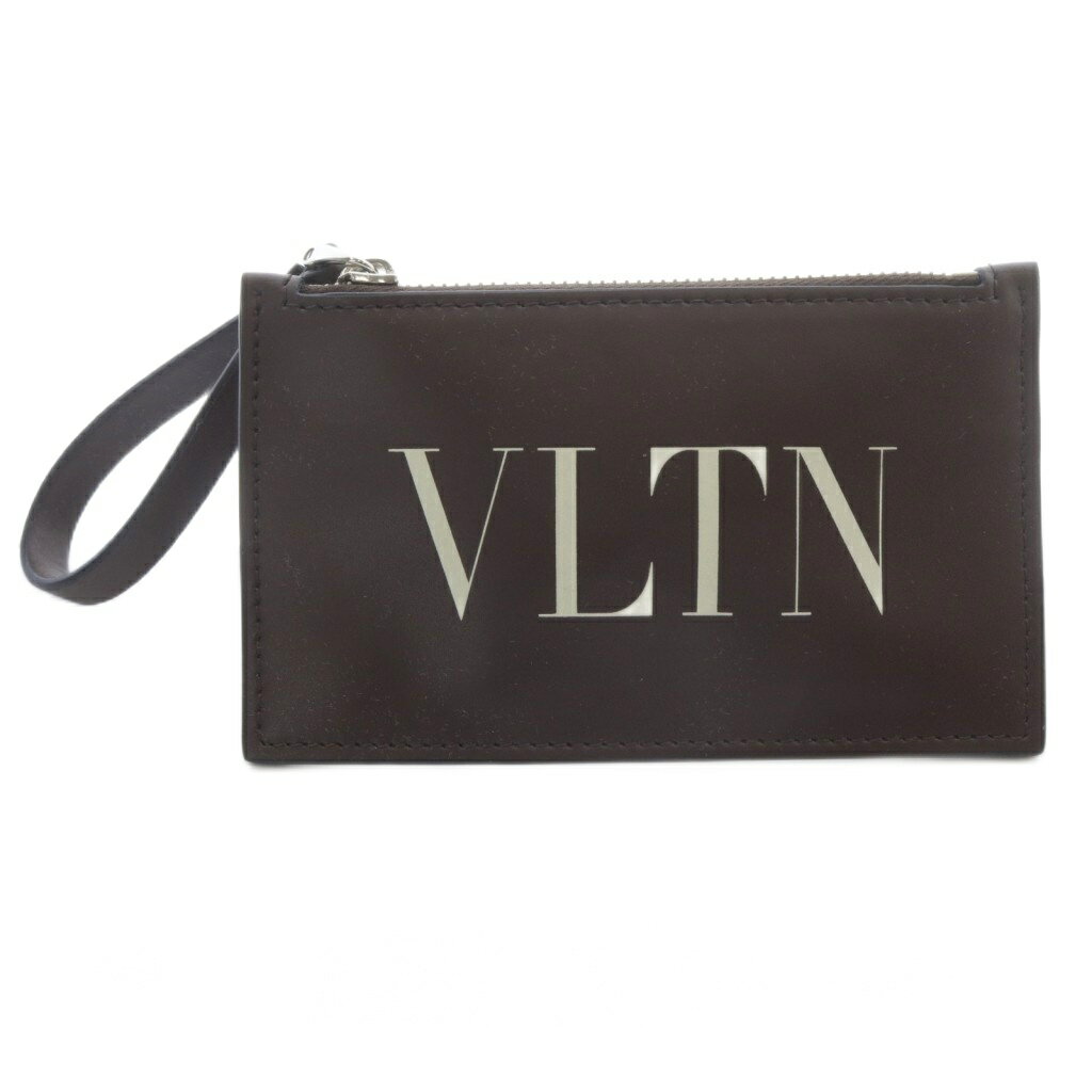 【中古】ヴァレンティノ ガラヴァーニ VALENTINO GARAVANI ロゴ フラグメントケース レザー 茶色 ブラウン 1Y2P0540LVN /SR3 レディース 【ベクトル 古着】 251114