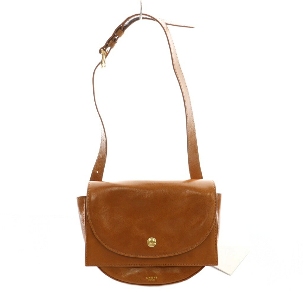 【中古】未使用品 アメリヴィンテージ Ameri VINTAGE ショルダーバッグ レザー 茶 ブラウン /SS ■OS レディース 【ベクトル 古着】 251112