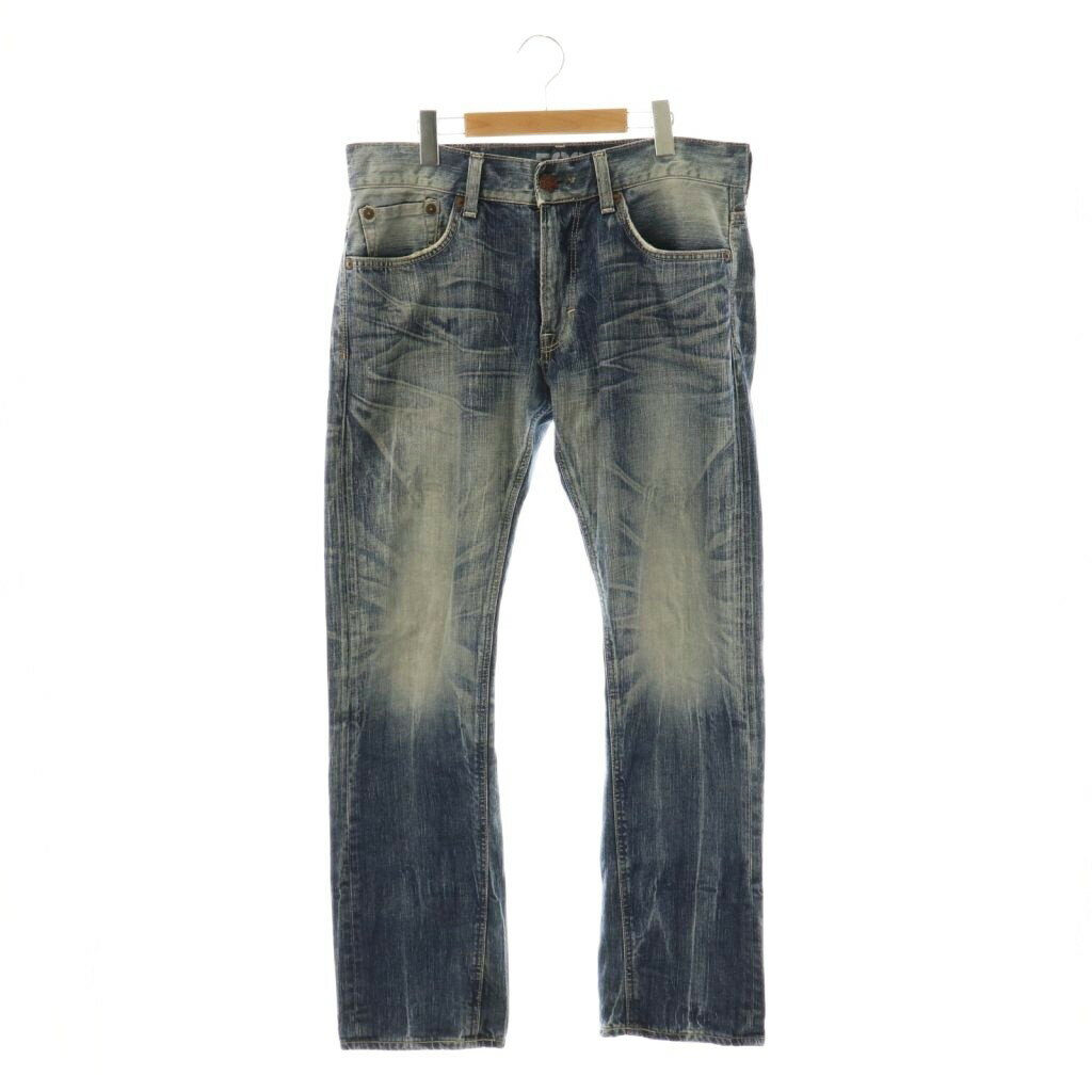 【中古】エドウィン EDWIN 0503R BLUE TRIP 503 USED加工 デニム ジーンズ 34×33 インディゴ /CX ■OS メンズ 【ベクトル 古着】 251117