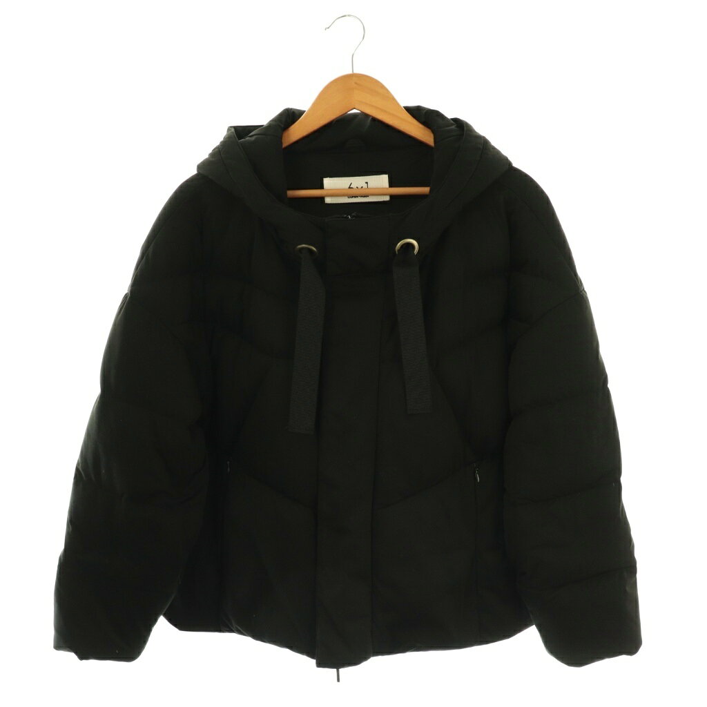 【中古】シックスバイワンコペンハーゲン 6×1COPENHAGEN COCOON DOWN JACKET ダウンジャケット アウター ジップアップ 1 ブラック /DO ■OS レディース 【ベクトル 古着】 251106