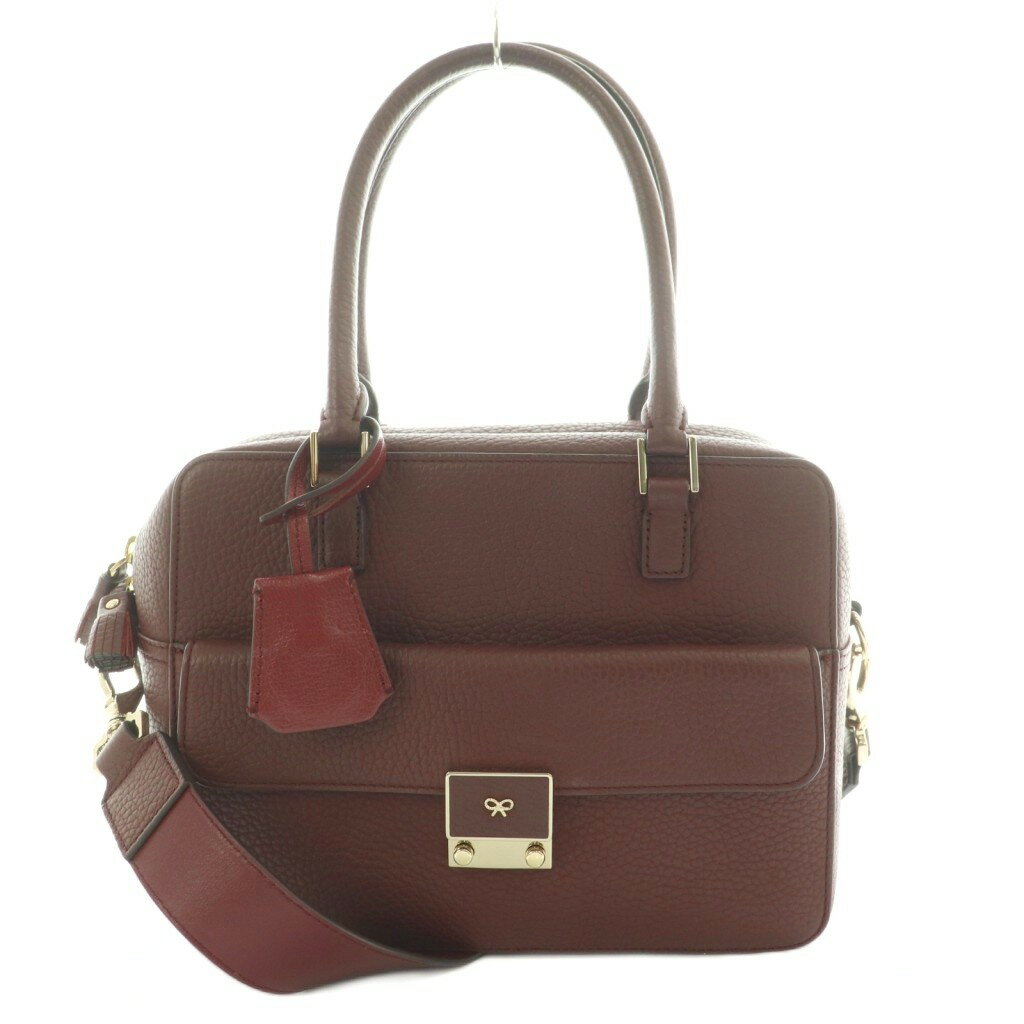 【中古】アニヤハインドマーチ ANYA HINDMARCH カーカー Carker 2WAYバッグ ハンド ショルダー スモー..