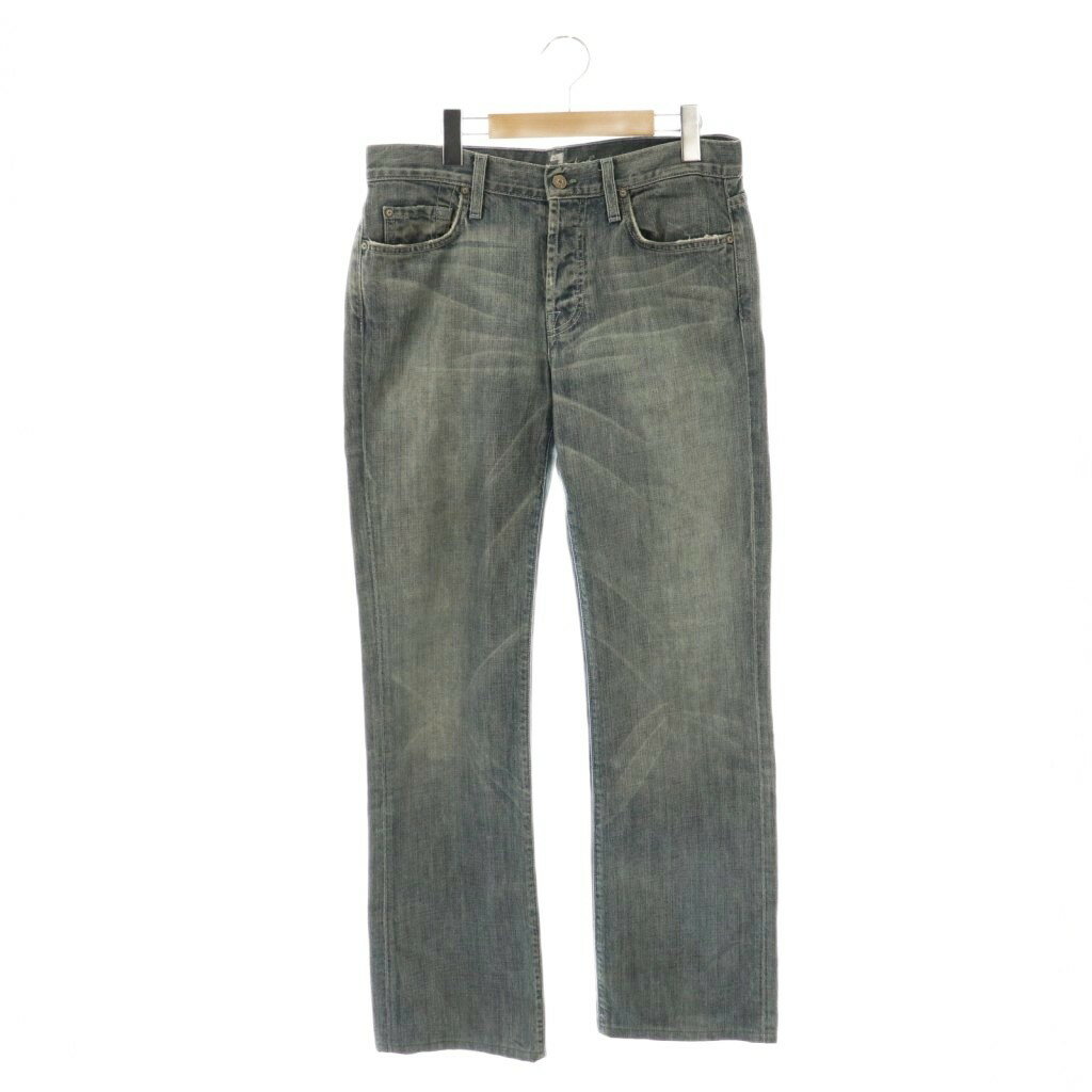 【中古】7 For All Mankind セブンフォーオールマンカインド デニムパンツ ジーンズ ボタンフライ 30 青 ブルー /AT ■OS メンズ 【ベクトル 古着】 251112