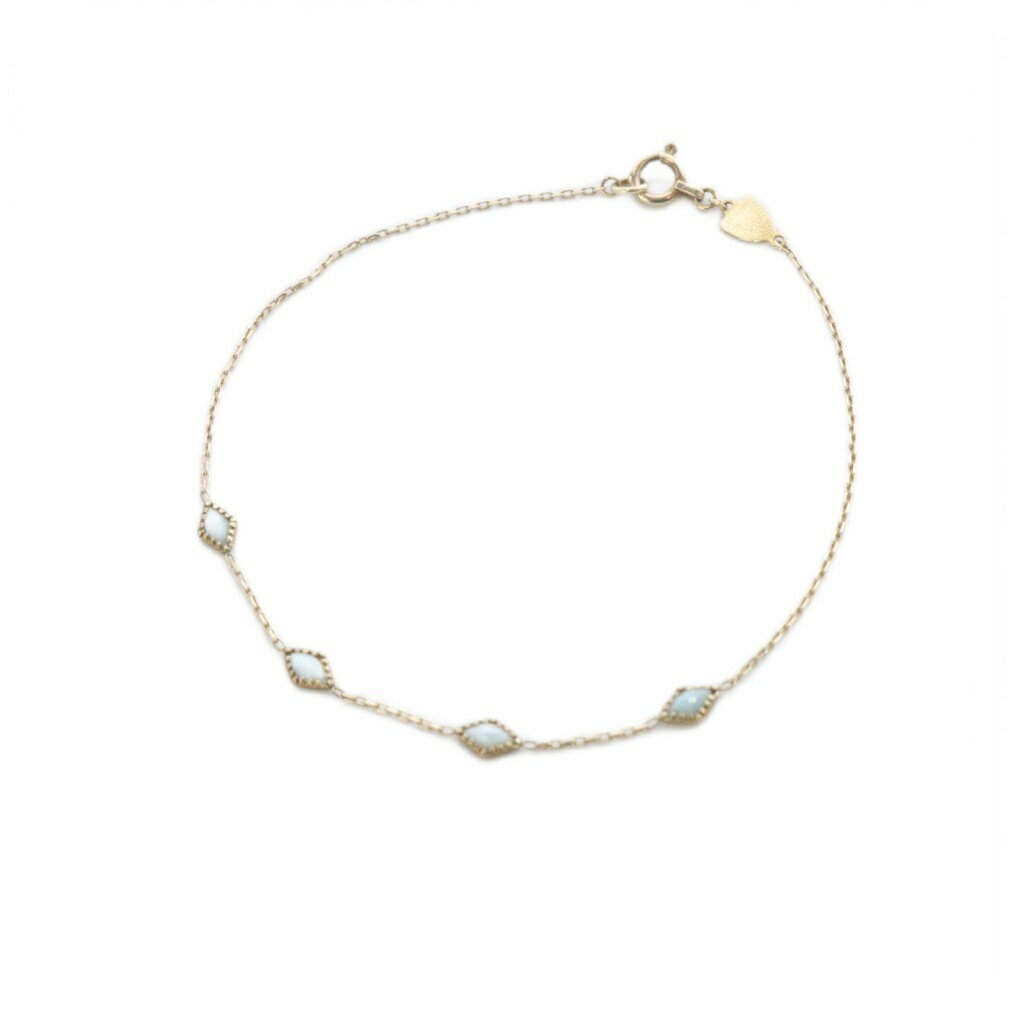 【中古】アガット agete ドリーミードリーミー 4連 ブレスレット K10 イエローゴールド /SR レディース 【ベクトル 古着】 251118