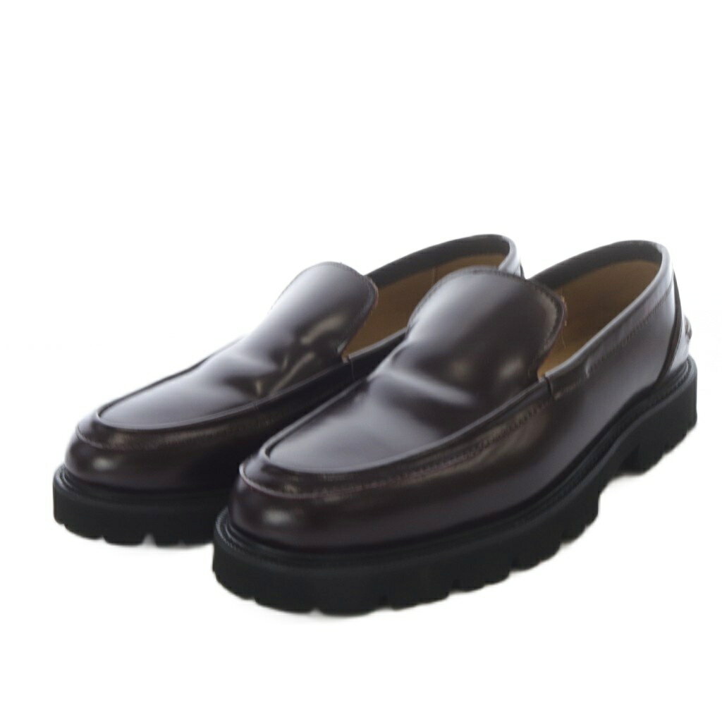 【中古】カミナンド caminando Curensology取扱 25AW PLAIN LOAFERS ローファー スリッポン ローヒール レザー 8 ブラウン 2504W /YO15 レディース 【ベクトル 古着】 251113