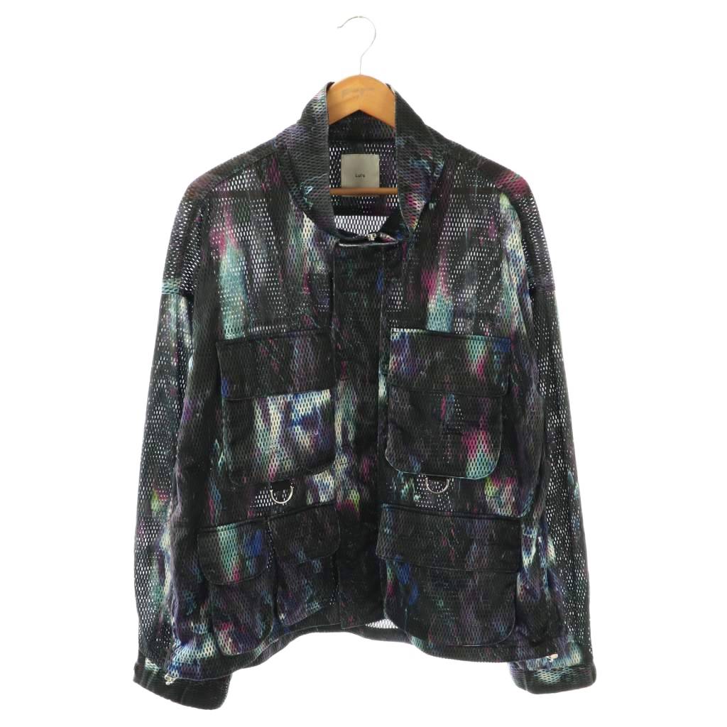 【中古】ルイス Lui's 24SS プリントメッシュフィッシングブルゾン ジャケット F 黒 ブラック /AT ■OS メンズ 【ベクトル 古着】 251113
