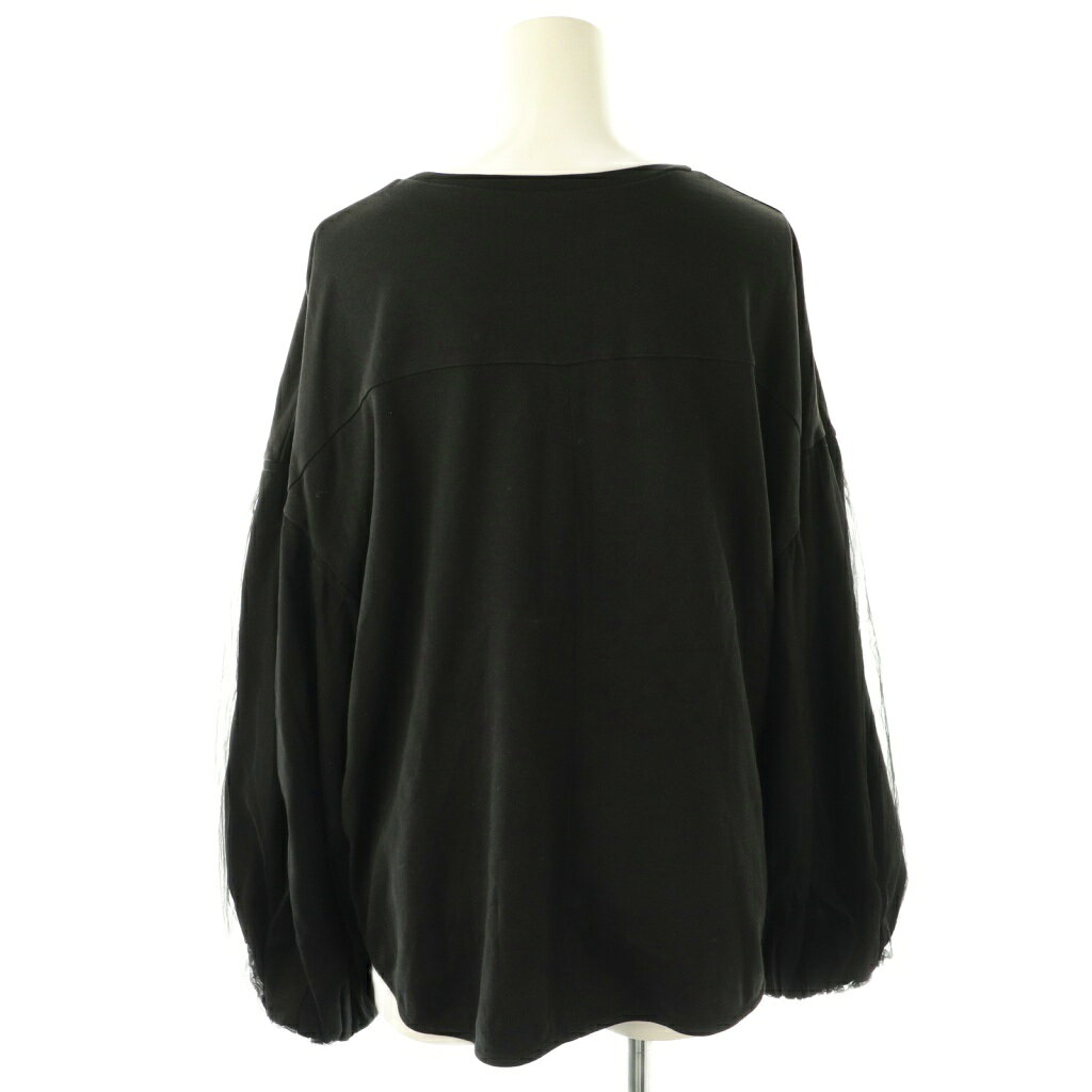 【中古】ミラオーウェン Mila Owen 24SS オーガンジーギャザースリーブカットブラウス カットソー 0 ブラック /DF ■OS レディース 【ベクトル 古着】 251118 auc-vector-20573077 ブランド古着の買取販売ベクトル サンプル画像2