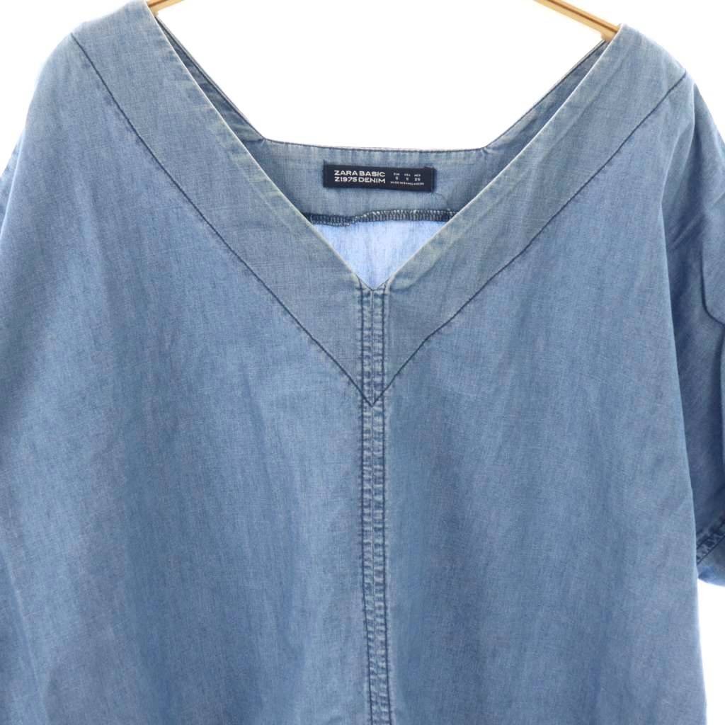【中古】ザラ ベーシック ZARA BASIC ZARA DENIM デニムワンピース S ライトブルー /ES ■OS ■SH レディース 【ベクトル 古着】 251118 auc-vector-20582976 ブランド古着の買取販売ベクトル サンプル画像3