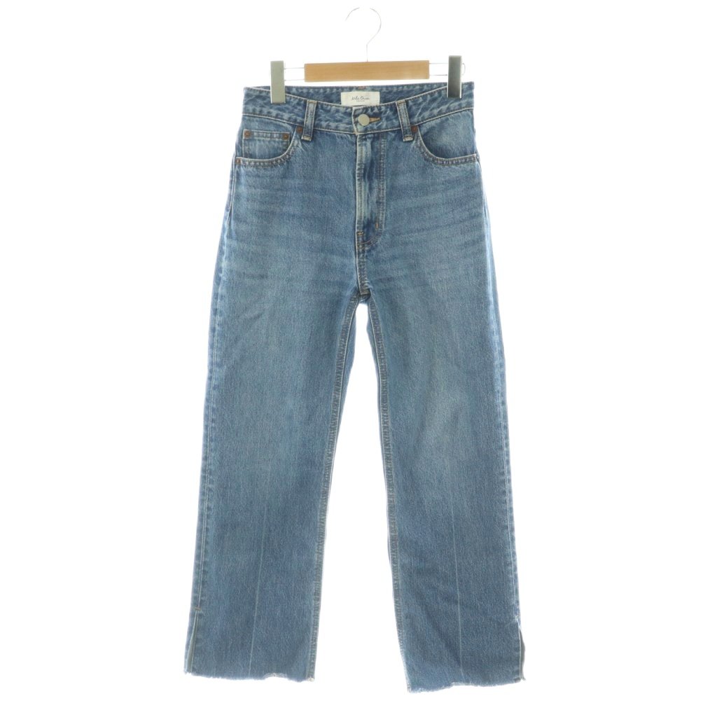 【中古】ミラオーウェン Mila Owen 23SS センター削りスリットストレートデニムパンツ ジーンズ ジッパーフライ コットン 00 ライトブルー /NR ■OS レディース 【ベクトル 古着】 251219 auc-vector-20746760 ブランド古着の買取販売ベクトル パッケージ画像