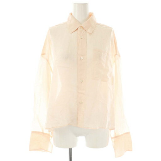 【中古】プラージュ Plage 23SS RAMIE LYOCELL WIDE シャツ長袖 サーモンピンク /ES ■OS レディース 【ベクトル 古着】 251125