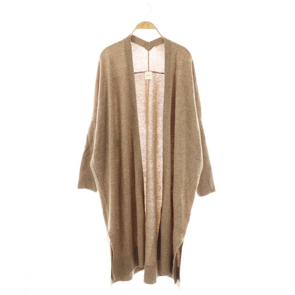 【中古】スピック&スパン Spick&Span ポンチョガウン ニットカーディガン ロング F ブラウン /CX ■OS レディース 【ベクトル 古着】 251203