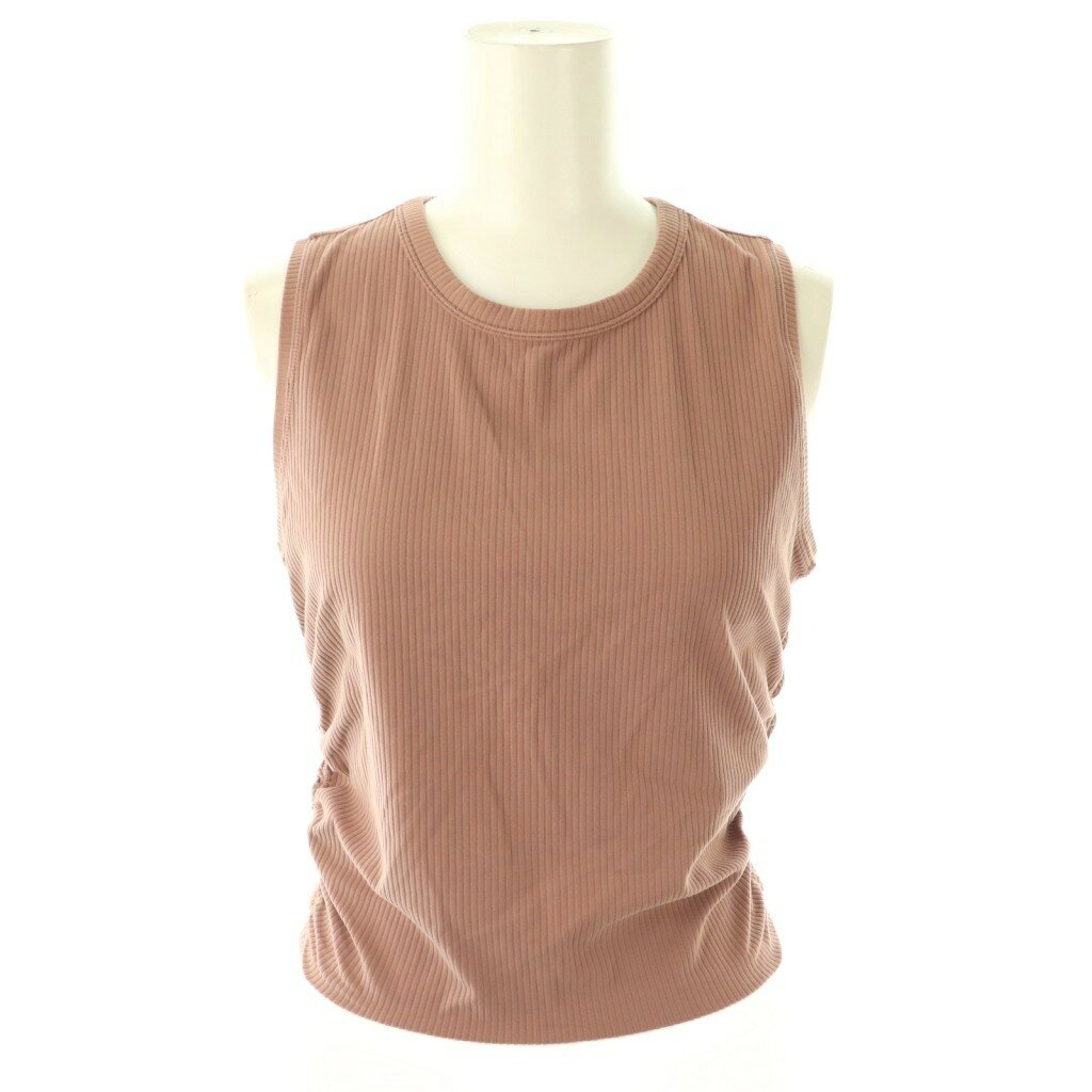 【中古】ルルレモン lululemon サイドギャザー タンクトップ 6 ピンクブラウン /ES ■OS レディース 【ベクトル 古着】 251128