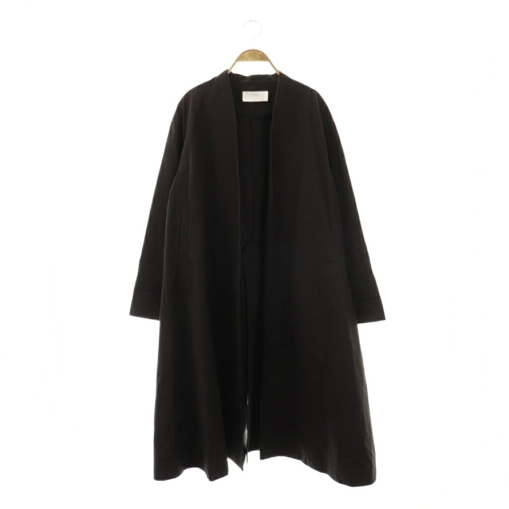 plageプラージュ ロングコート アウター ブラック ウール Mサイズ B6 plage（プラージュ） コート アウター 「追加」ハミルトン ストール