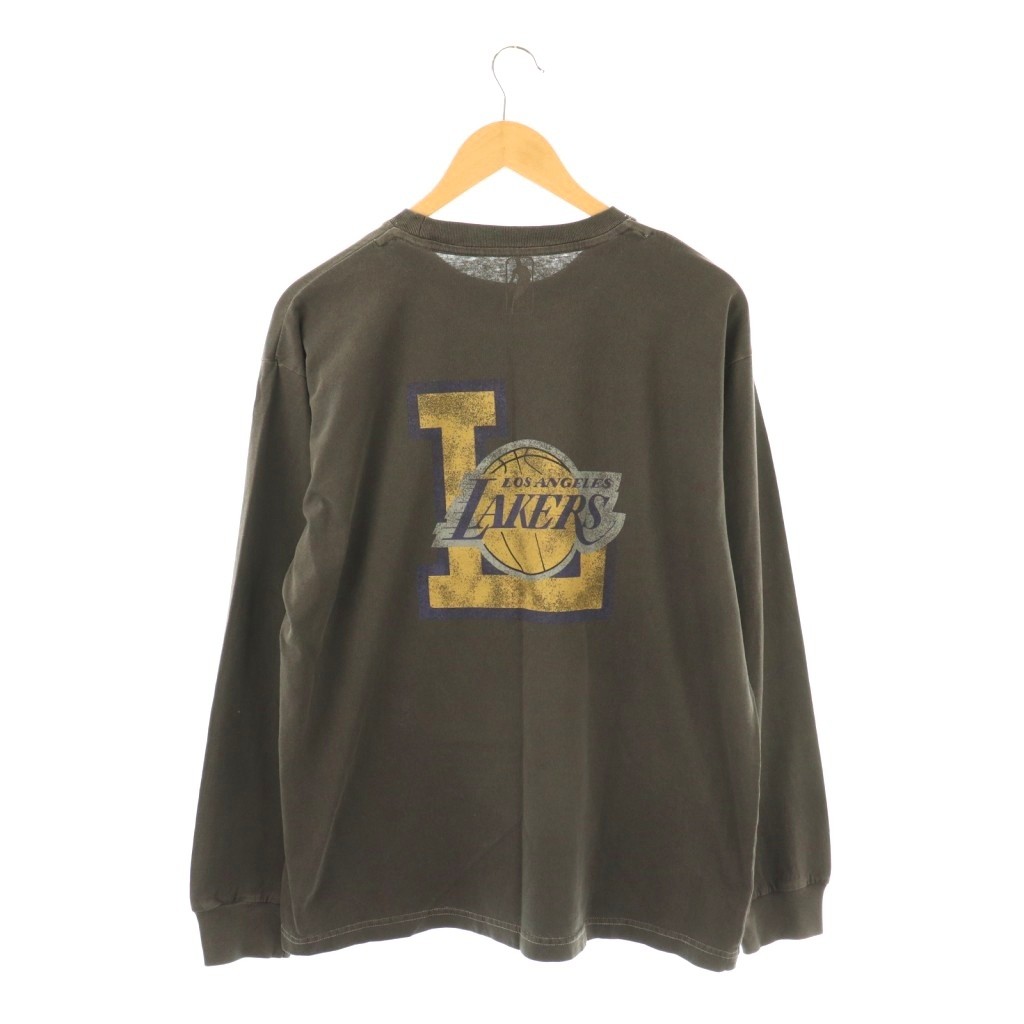 オフザコートバイエヌビーエー OFF THE COURT by NBA LAppartement取り扱い DYE LONG SLEEVE TEE Tシャツ カットソー 長袖 コットン 茶 /NR ■OS レディース  251205