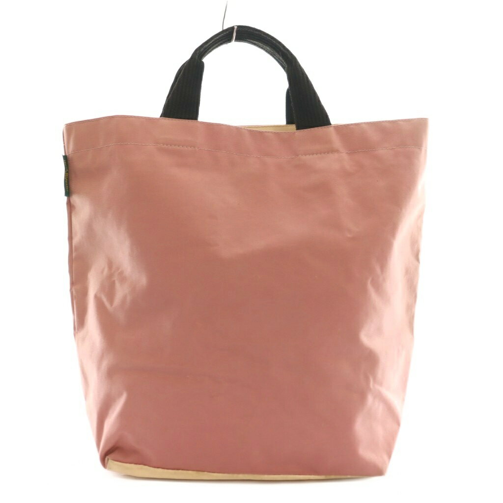 【中古】エルベシャプリエ Herve Chapelier スクエアトートバッグ ナイロン ピンク...