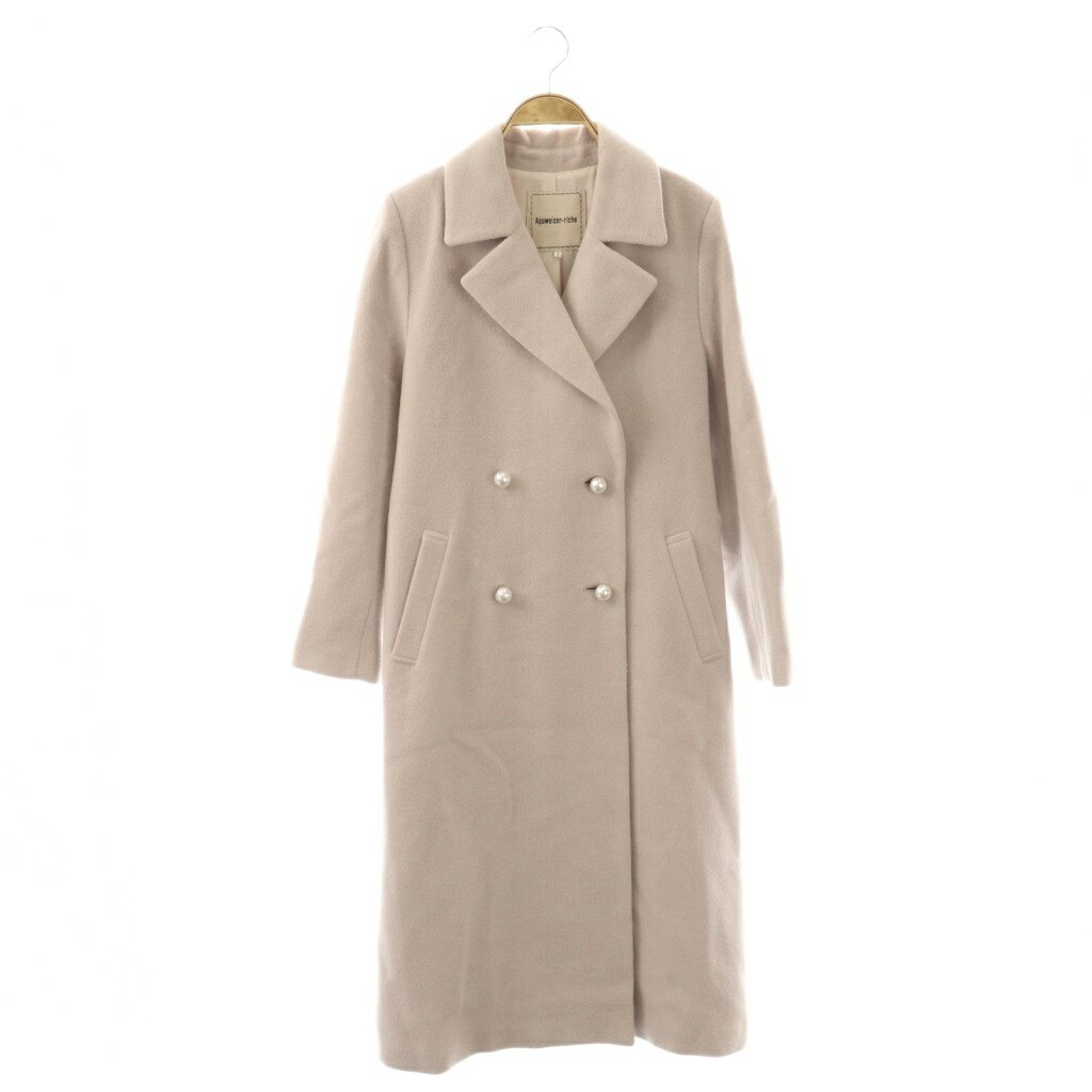 未使用品♡アプワイザーリッシェ♡フード付きロングブルゾン　　後ろリボンが可愛い リバーシブルリボンロングブルゾン – レディースファッション通販の夢