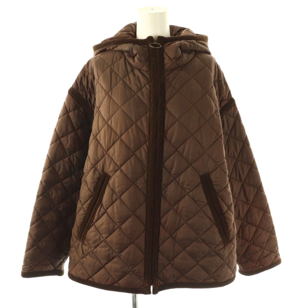 ★美品★シンゾーン shinzone★フェイクレザージャケット キルティング 黒 THE SHINZONE シンゾーン レディース レザージャケット［25AMSJK05