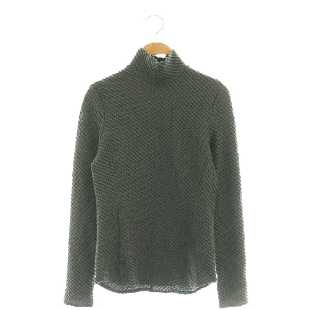 【中古】マメクロゴウチ Mame Kurogouchi Shirring Jersey Jacquard High Neck Top トップス カットソー 長袖 2 グレー MM24FW-JS047 /DF ■OS レディース 【ベクトル 古着】 251226