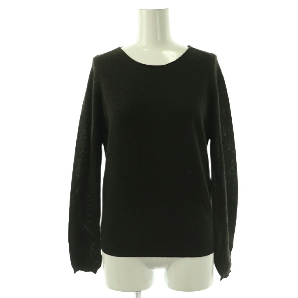 【中古】ドゥロワー Drawer バックオープン カシミヤニット セーター 長袖 1 ダークブラウン /NR ■OS ■SH レディース 【ベクトル 古着】 260113(4.0)