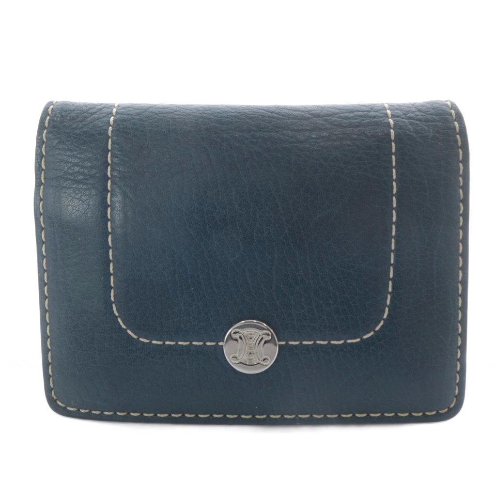 【中古】セリーヌ CELINE ヴィンテージ カードケース 名刺入れ マカダム レザー ネイビー /YO14 ■OH レディース 【ベクトル 古着】 260120（楽天・ブランド古着の買取販売ベクトル）