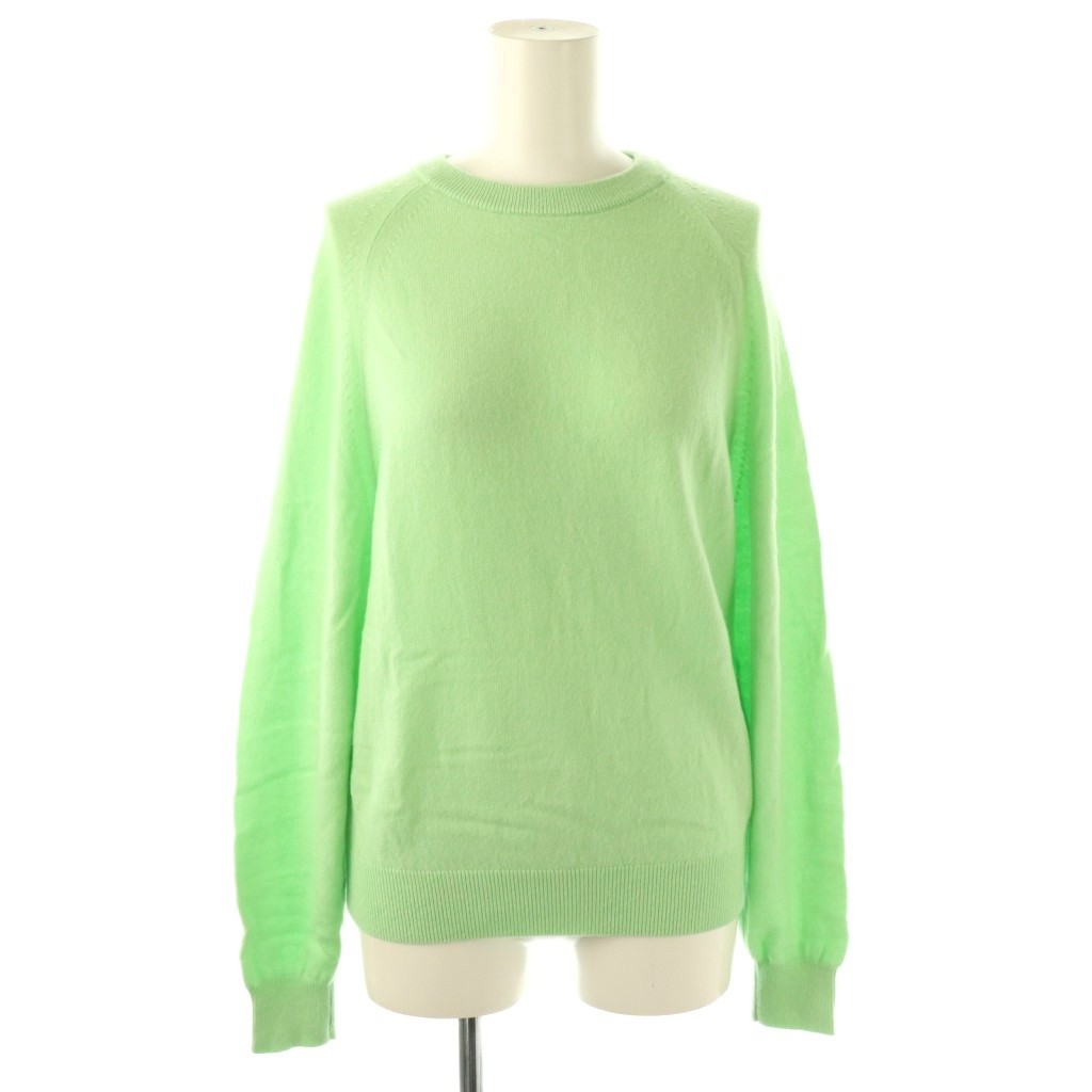 Three-Quarter Knit - 【中古】B&Y ユナイテッドアローズ BEAUTY&YOUTH ビューティー&ユース ウールカシミヤ天竺クルーネックニット ウォッシャブル セーター プルオーバー ライトグリーン /CX ■OS レディース 【ベクトル 古着】 260115