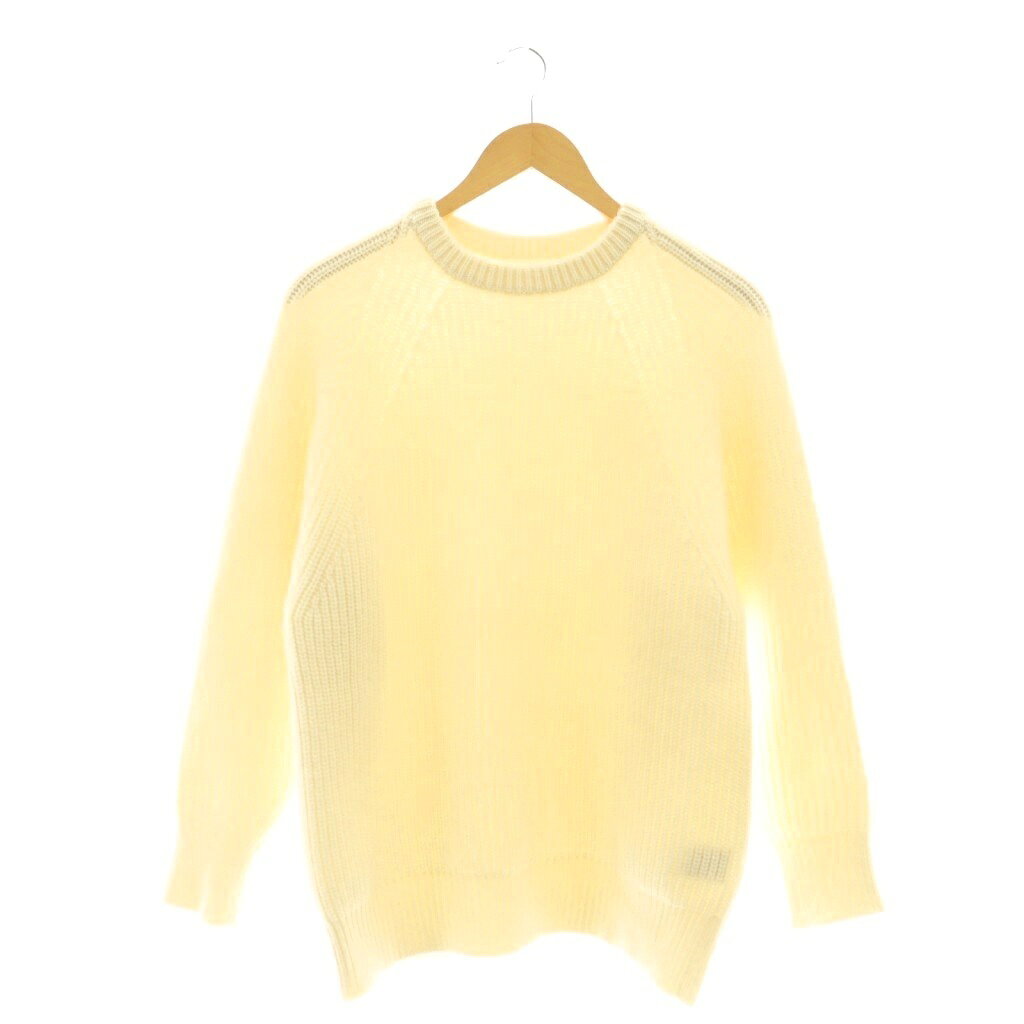 【中古】ギャルリーヴィー GALERIE VIE トゥモローランド 24AW フィッシャーマンズリブ クルーネックプルオーバー ニット セーター ウール F アイボリー 23-02-44-02718 /CX ■OS レディース 【ベクトル 古着】 260119