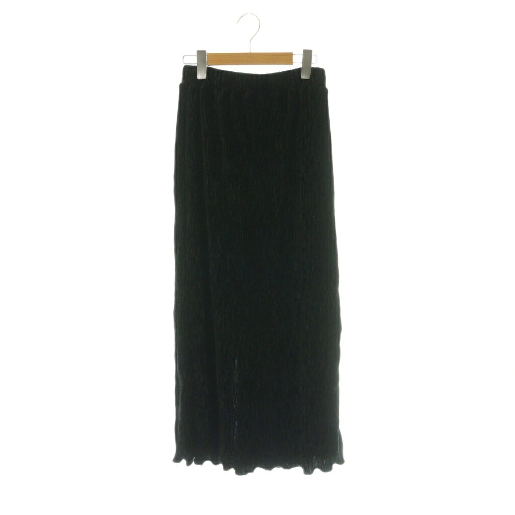 【中古】未使用品 ロペピクニック ROPE Picnic 25SS ベロアプリーツタイトロングスカート 38 黒 ブラック /AG ■OS レディース 【ベクトル 古着】 260123 auc-vector-20699313 ブランド古着の買取販売ベクトル パッケージ画像