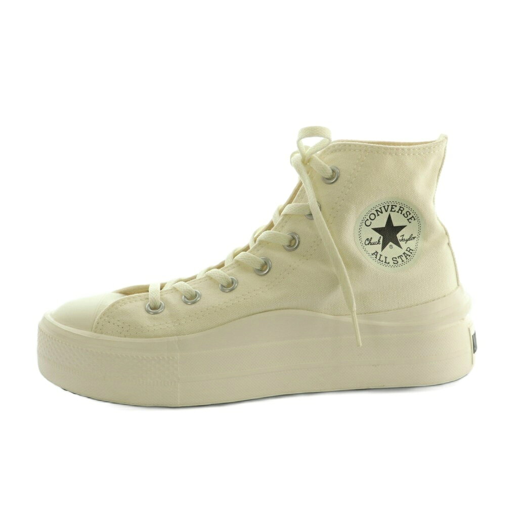 【中古】コンバース CONVERSE ALL STAR LIGHT PLTS 2 HI スニーカー シューズ ハイカット US5.5 24.5cm 白 /MI ■OS レディース 【ベクトル 古着】 260120