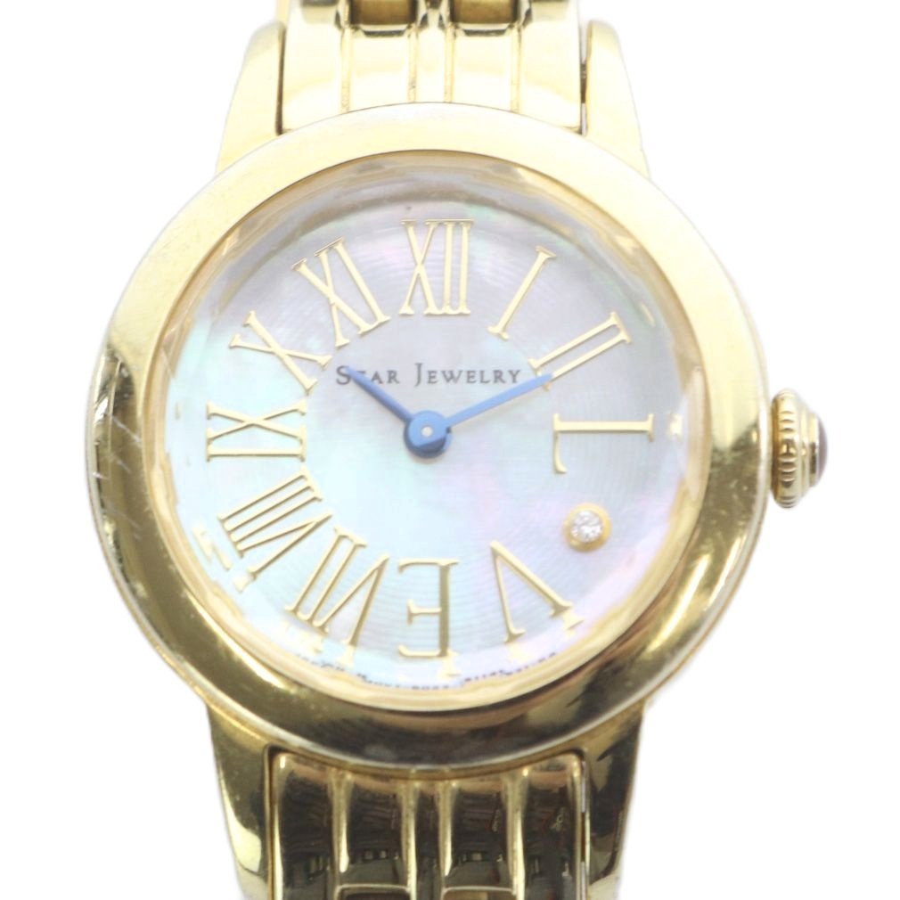 CITIZEN - 【中古】スタージュエリー STAR JEWELRY ジャンク品 ソーラー 腕時計 2針 ゴールド色 /SR レディース 【ベクトル 古着】 260507