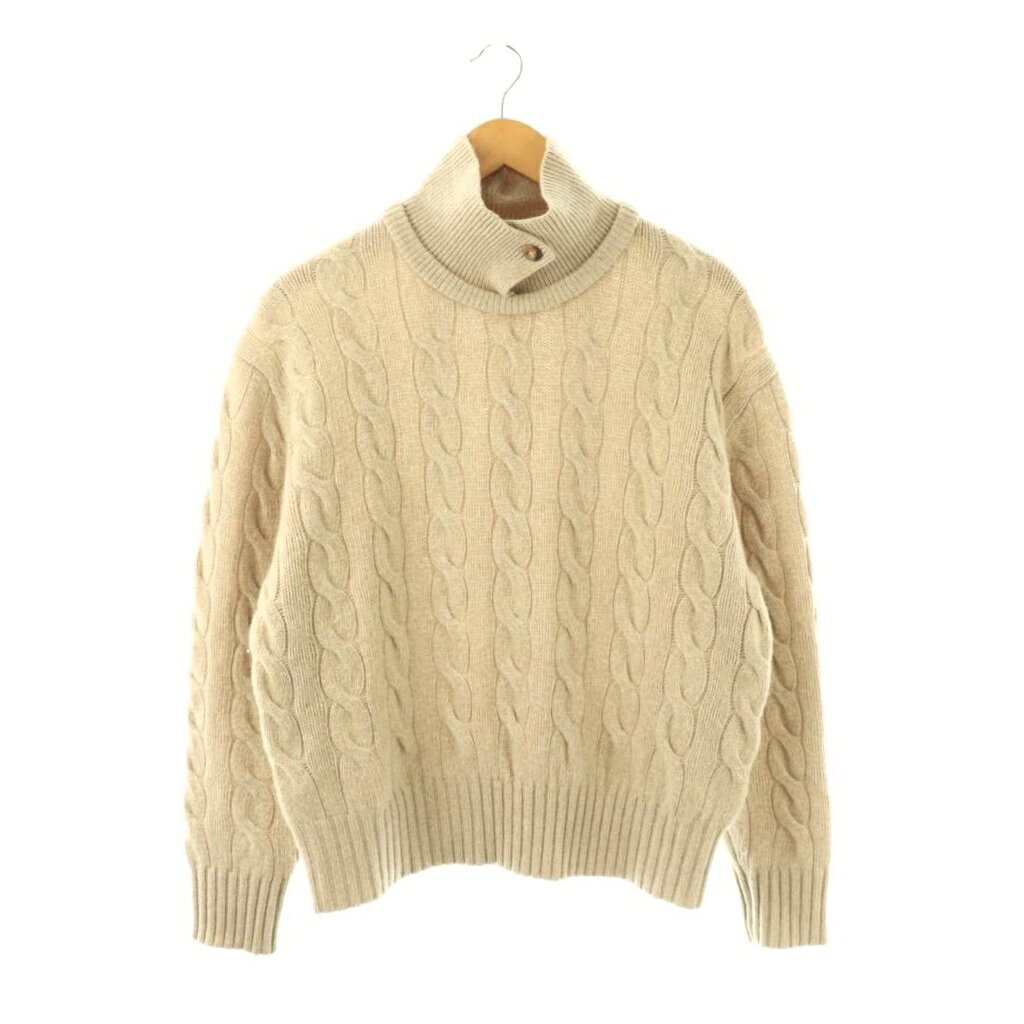 ポロ バイ ラルフローレン Polo by Ralph Lauren 25AW Long-Sleeve Collared Pullover ニット セーター 長袖 カシミヤ混 M ベージュ /DO ■OS ■SH レディース  260129