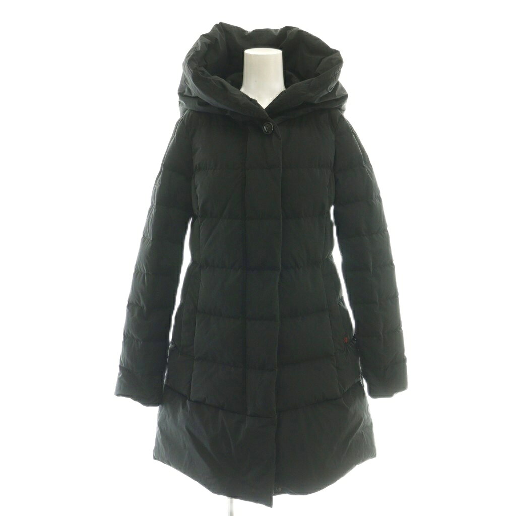 【中古】ウールリッチ WOOLRICH PUFFY PRESCOTT PARKA ダウンコート アウター M ブラック /CX ■OS レディース 【ベクトル 古着】 260130