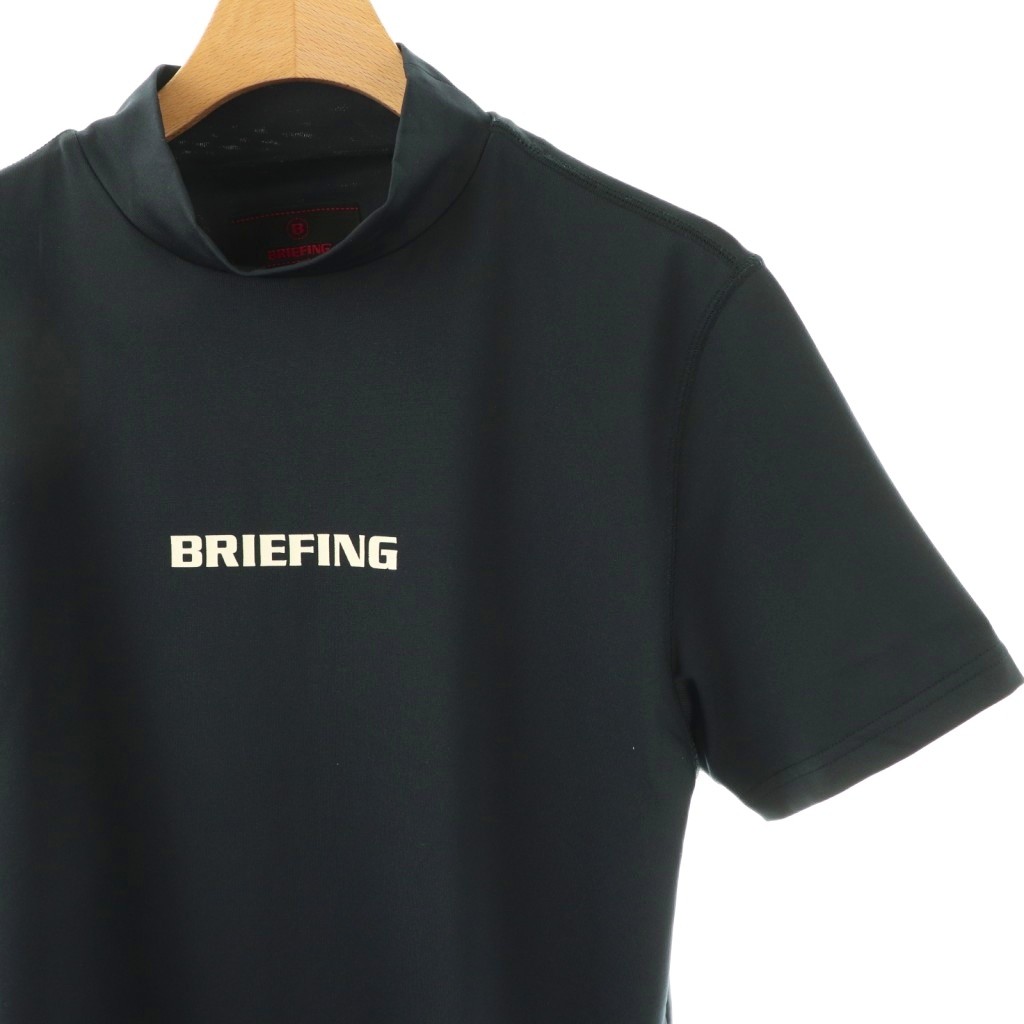 【中古】ブリーフィング BRIEFING MS TOUR HIGH NECK ゴルフウェア 半袖シャツ スポーツウェア カットソー S 紺 BBG231M05 /NR ■OS メンズ 【ベクトル 古着】 260129