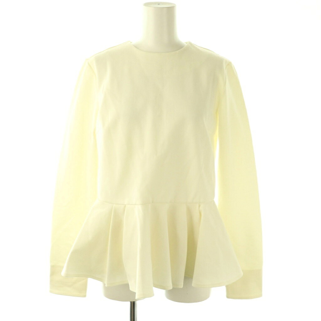 Rakuten - 【中古】ツル バイ マリコオイカワ TSURU by Mariko Oikawa ペプラムカットソー 長袖 36 アイボリー /DO ■OS レディース 【ベクトル 古着】 260205