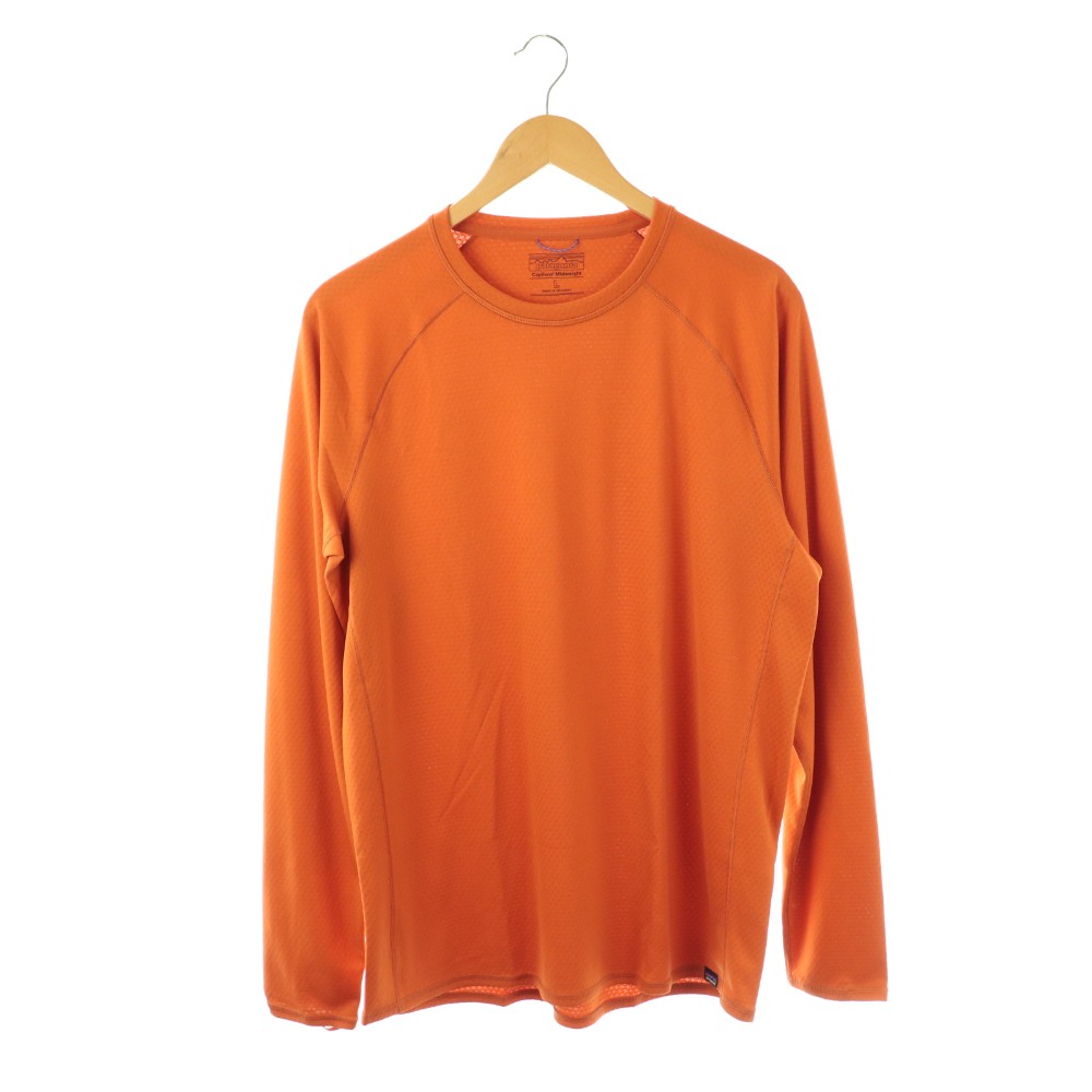 樂天商城 - 【中古】パタゴニア Patagonia 44427 24AW キャプリーン ミッドウェイト クルー カットソー 長袖 L オレンジ /HK ■OS メンズ 【ベクトル 古着】 260323