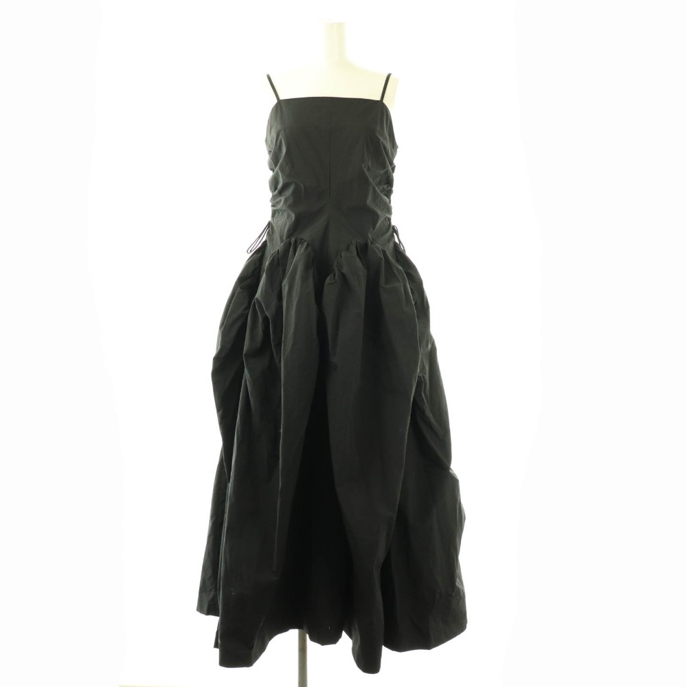 【中古】ザトゥー THE TOE MONTAUK WAIST GATHER DRESS キャミソールワンピース ロング M 黒 /NR ■OS レディース 【ベクトル 古着】 260208