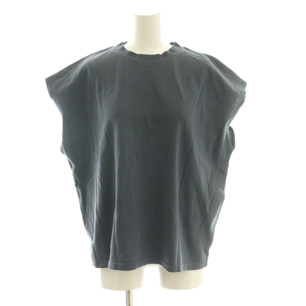 Rakuten - 【中古】スターアンドストライプ STAR＆STRIPE NOSLEEVE CREW カットソー M 紺 ネイビー 無地 ラウンドネック /AG ■OS ■SH レディース 【ベクトル 古着】 260212