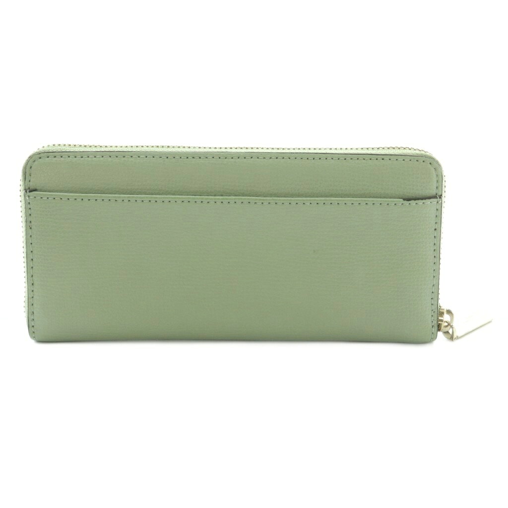 【中古】ケイトスペード KATE SPADE 長財布 ラウンドファスナー 小銭入れ ミントグ...