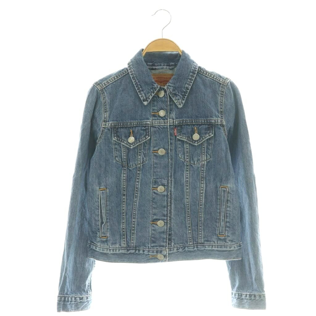【中古】リーバイス Levi's デニムジャケット Gジャン ステンカラー XS ブルー /CX ■OS レディース 【ベクトル 古着】 260224