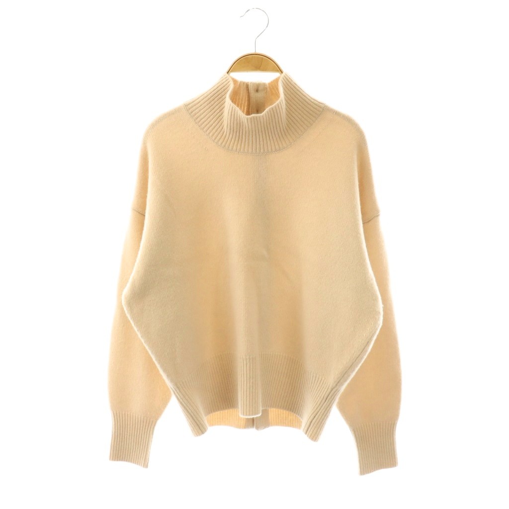 【中古】マルティニーク martinique × SAYAKA KAWAKAMI カシミヤミックスウールタートル ニット セーター 長袖 ベージュ /NR ■OS レディース 【ベクトル 古着】 260225