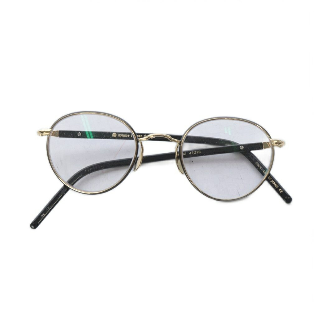 Glasses - 【中古】アヤメ Ayame シッポウ SIPPOU 眼鏡 47□22 ブラック /YO3 レディース 【ベクトル 古着】 260303