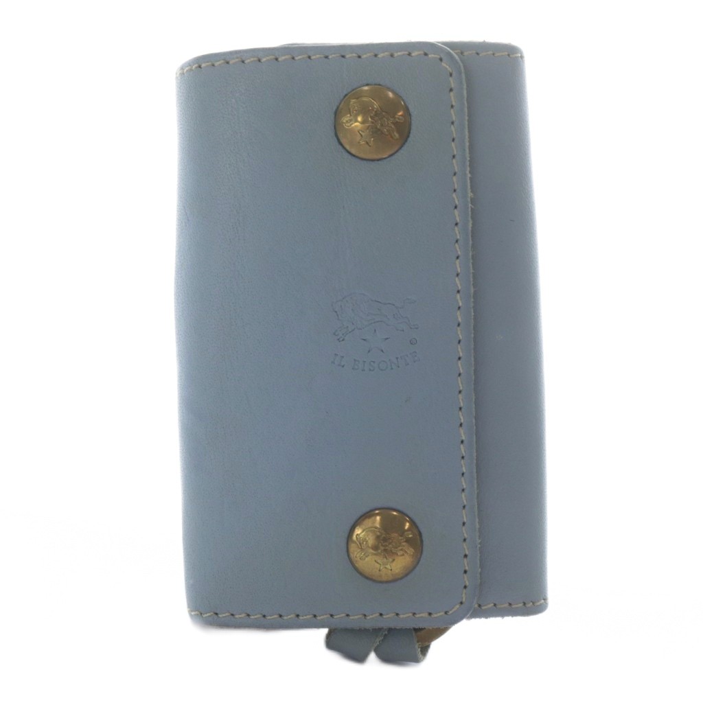 【中古】イルビゾンテ IL BISONTE キーケース 6連 レザー ブルー /YO35 レディース 【ベクトル 古着】 260302