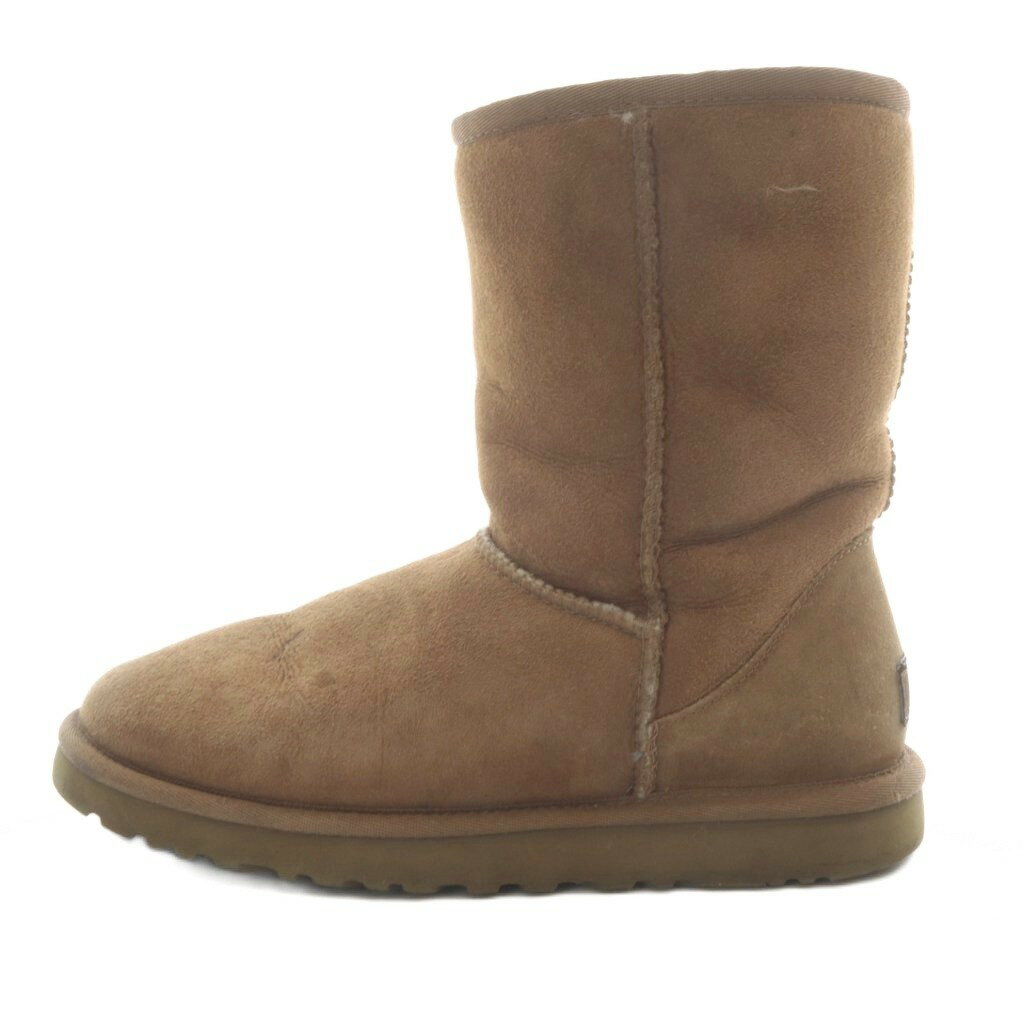乐天商城 - 【中古】アグ オーストラリア UGG australia クラシック ショート ムートンブーツ 24cm 茶色 ブラウン 5825 /SR レディース 【ベクトル 古着】 260310