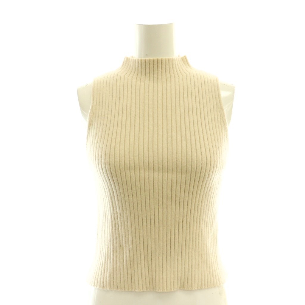 ブランド古着の買取販売ベクトルの【中古】ハーリップトゥ Her lip to Charlotte Wool-Blend Knit Set アンサンブルニット セーター 長袖 ショート丈 ウール混 カットソー ノースリーブ リブ ウール混 S ベージュ 1234202074 /HN ■SH レディース 【ベクトル 古着】 260316｜アングル3